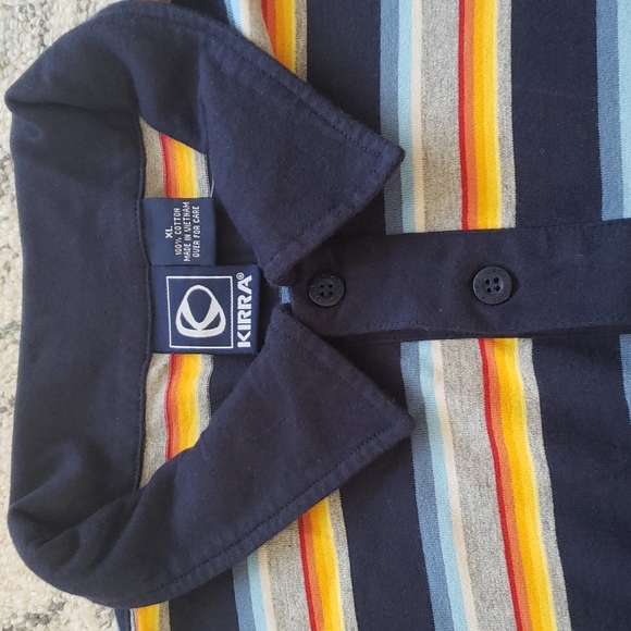 Mens Kiara Striped Polo Shirt - Picture 2 of 2